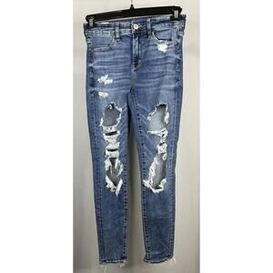 American Eagle Next Level Stretch Hi-Rise Distressed Jegging Women’s 4 REG 26x28